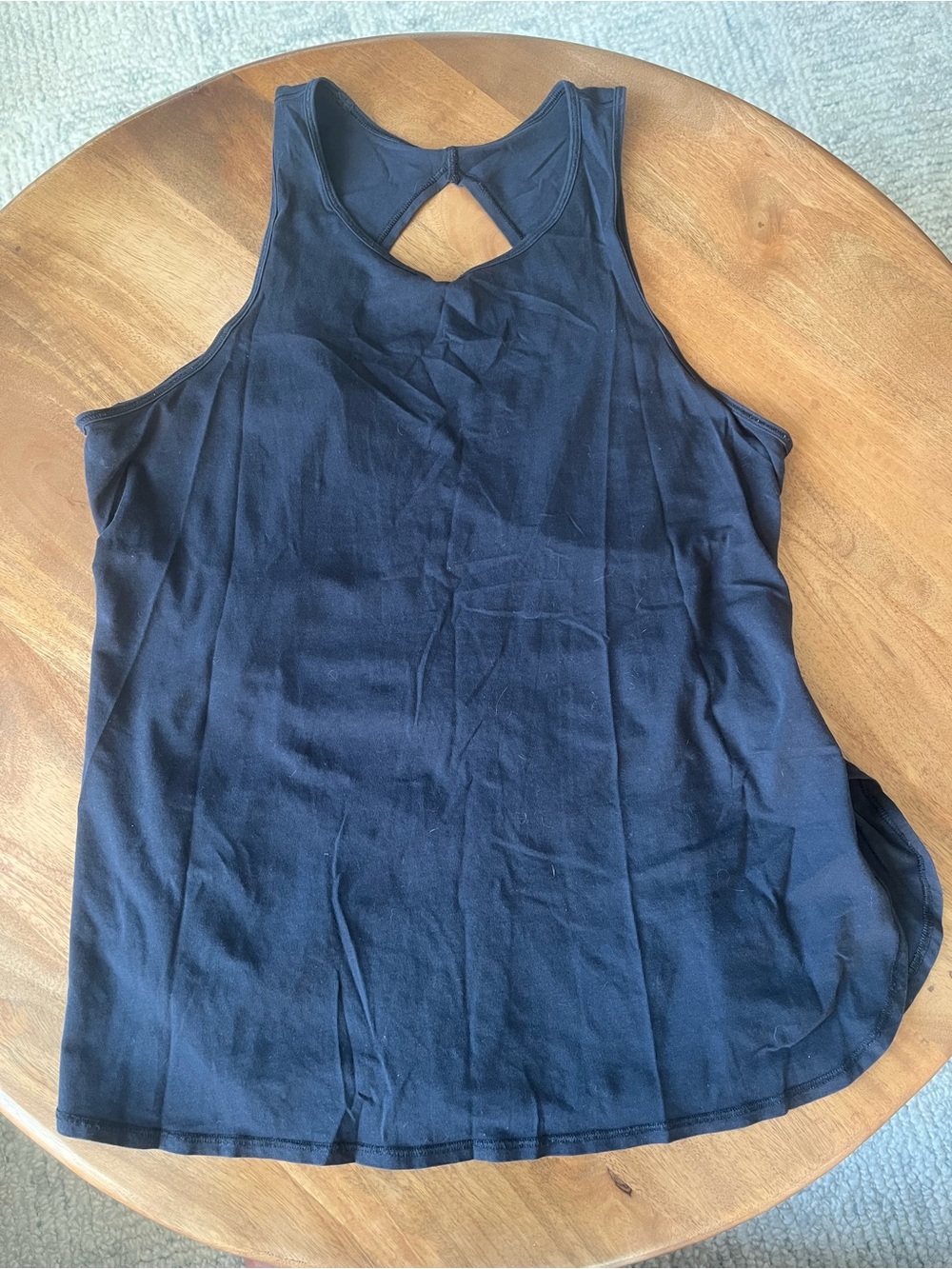 lululemon athletica Black Keyhole Back Tank